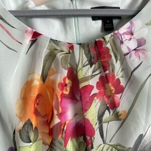 Connected Apparel Multicolor Floral Midi Dress